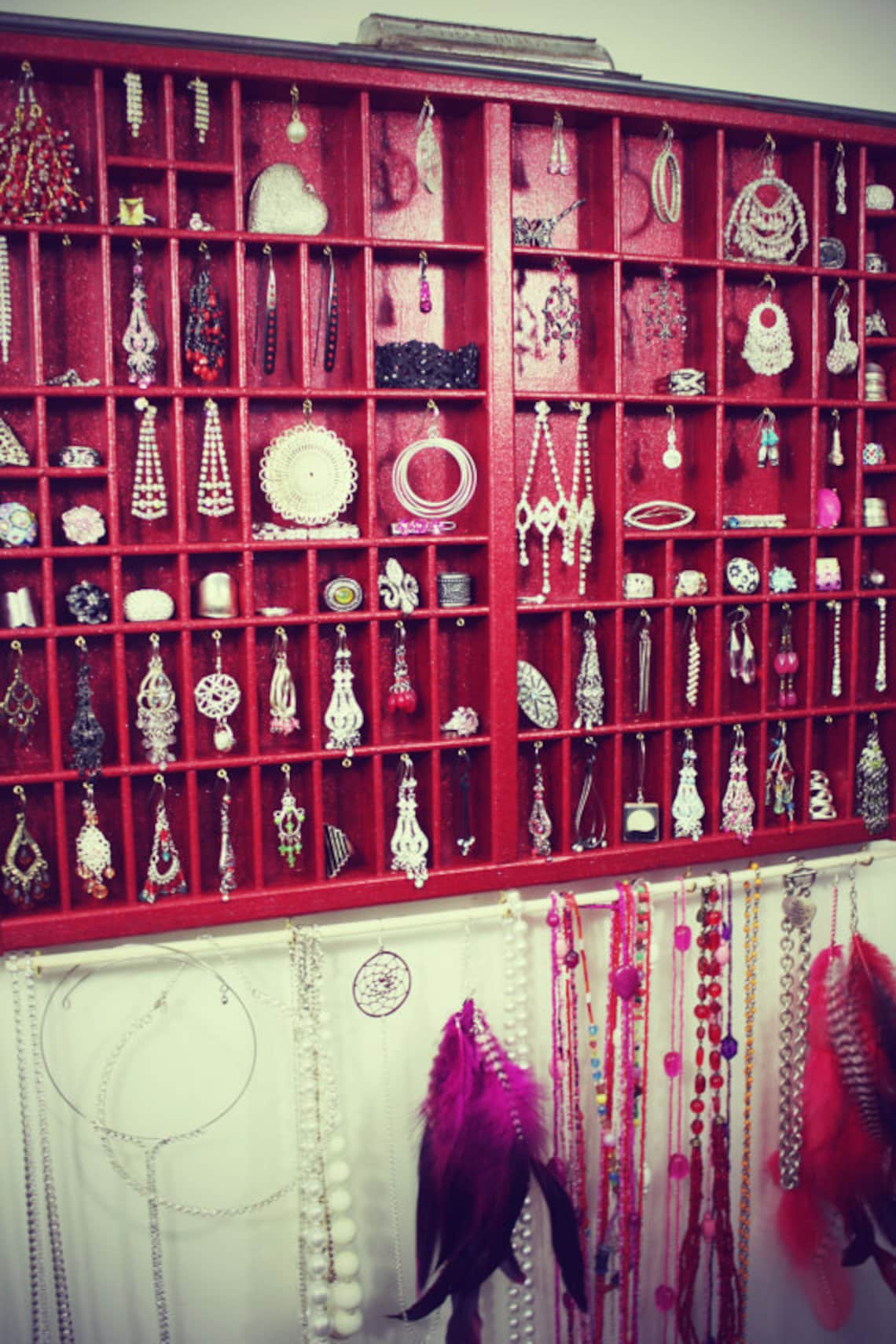 Handmade Jewelry Display Made With Vintage Type Drawer Large Etsy