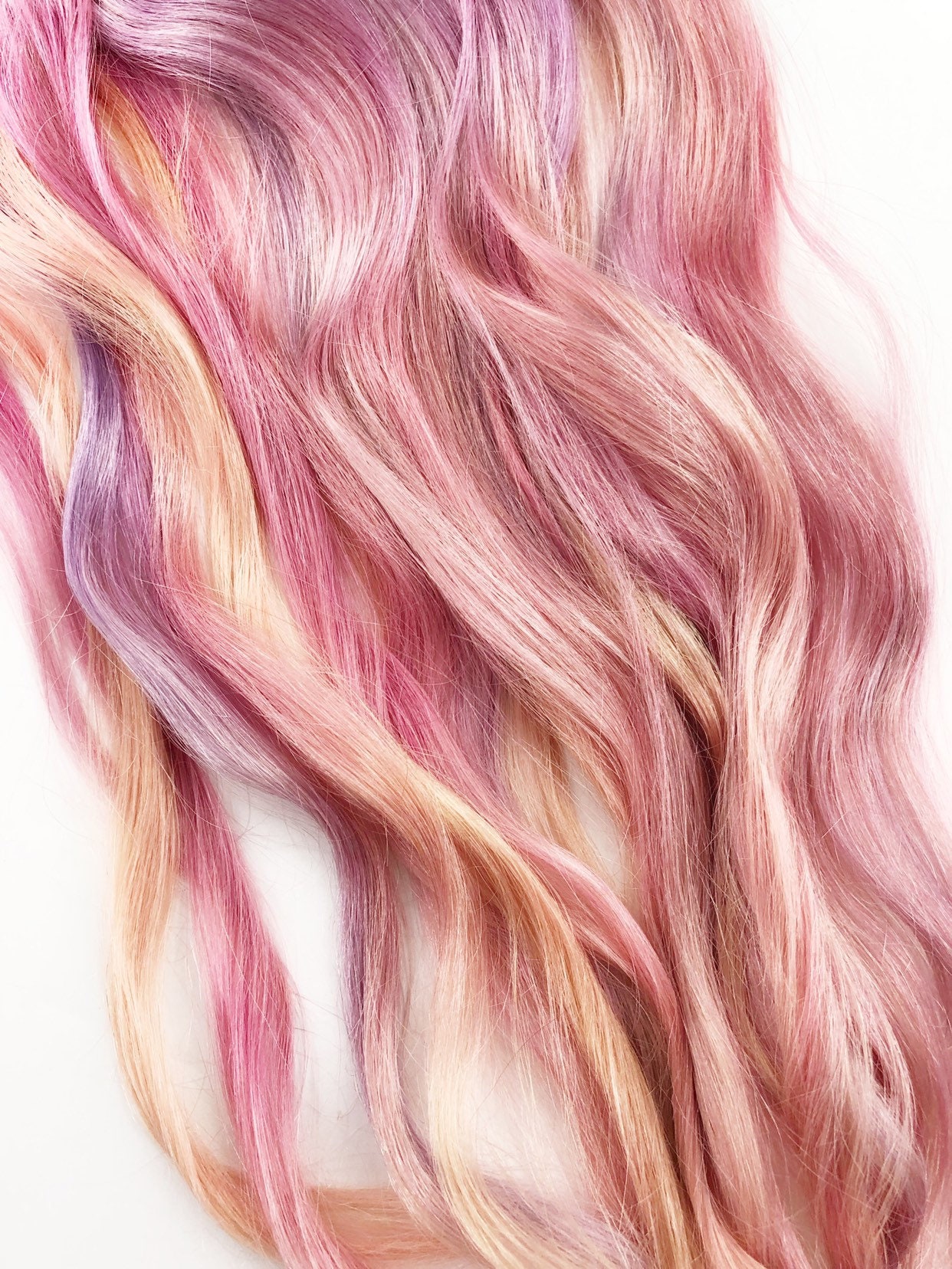 Pastel Pink, Rose Gold Hair Extensions, Muted Mauve Hair 