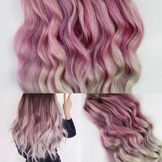 Buy Pale Rose Pink Hair Clips, Pale Mauve Hair Extensions 