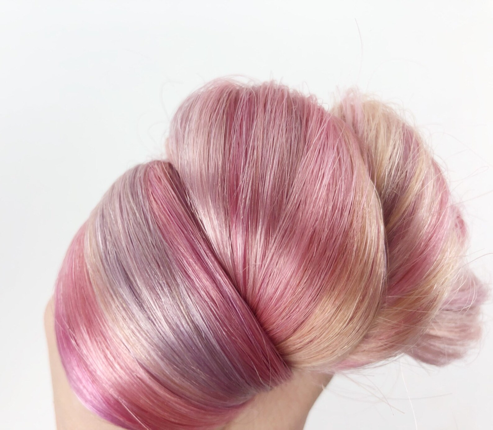 Pastel Pink Rose Gold Hair Extensions Muted Mauve Hair Etsy