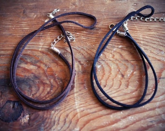 Handmade Suede Leather Necklace Cord