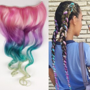 ベストセラーのフェスティバルヘアエクステンション、編み込みとオンブルの人毛のカスタムカラー、クリップインヘアエクステンション、テープインバンドル、コーチェラ、