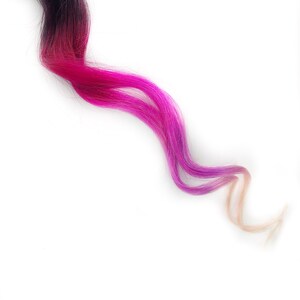 ピンクと紫のヘアクリップエクステンション、ピンクのオンブルテープINヘア、パープルオンブルヘア、ウィーブ、人毛、フルセット、束、ヒッピーヘア、ドレッド