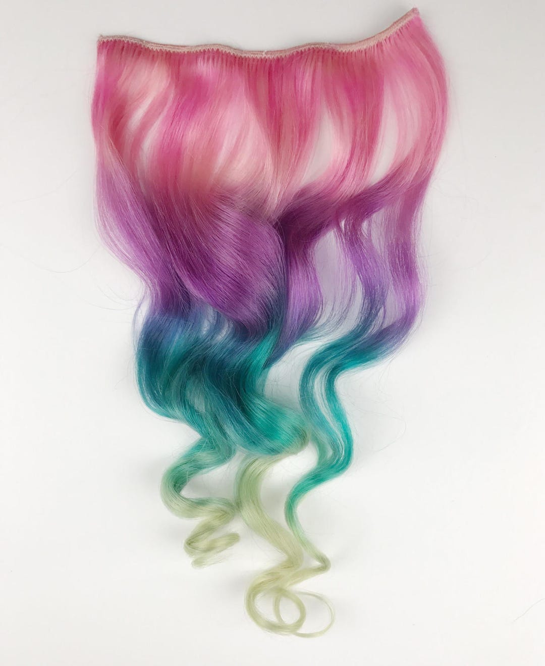 Unicorn Hair Extensions Clip in Pastel Hair Extensions Full Etsy