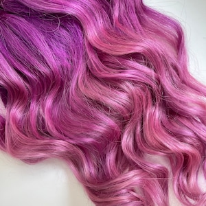 Mauve purple, rose gold hair extensions, clip in pastel hair extensions, mermaid hair, pink hair clips, human hair, hair clip extensions