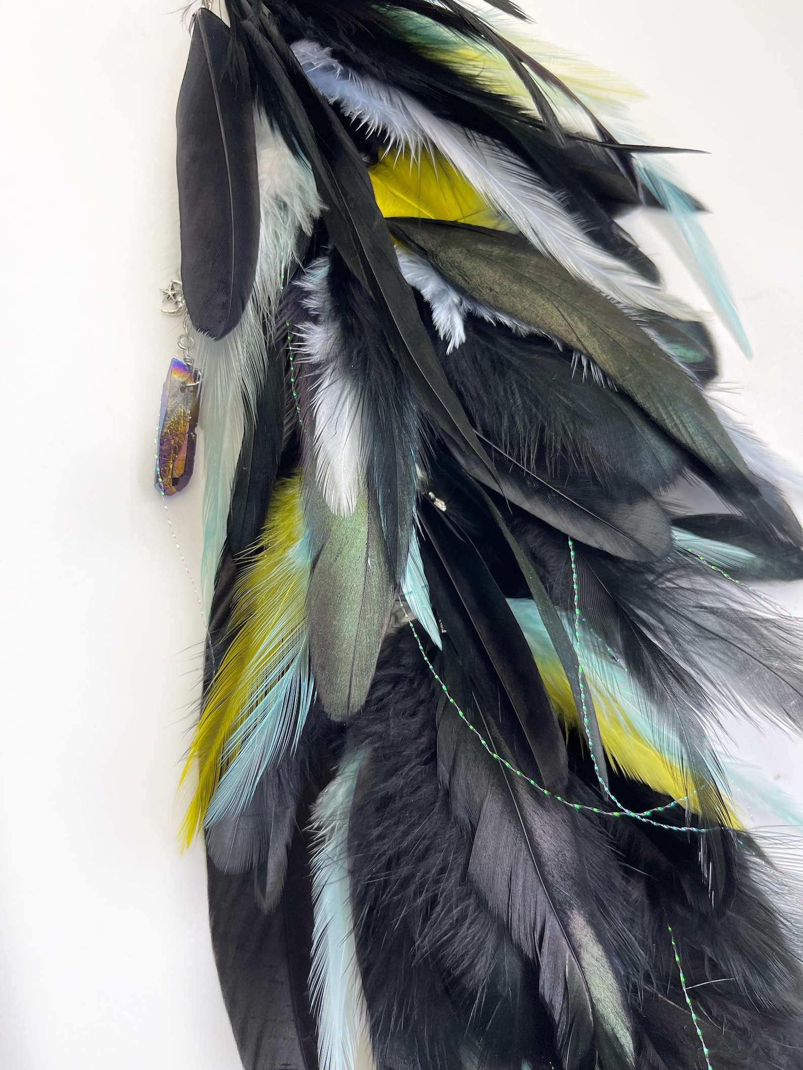 Celestial Black Extra Long Feather