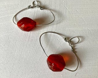 Pärlhänge carnelian