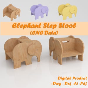 Elephant Shaped Step Stool - Cnc Data