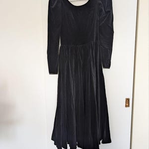 laura ashley black velvet dress The Evanora ~ divine 80s Laura Ashley cotton velvet dress The Pansy Garden