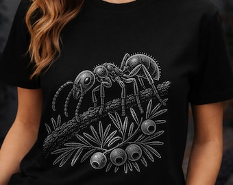 Ant Shirt with Poison Plant & Yew Tree, Vintage Insect
