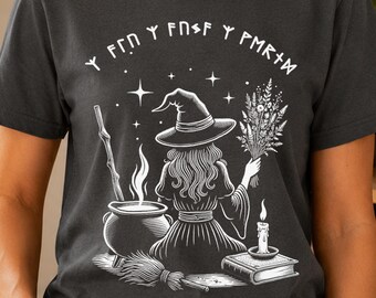 Potion Kitchen Witch Shirt, Protection Spell Graphic, Pagan Tee, Herbal Witch Gift
