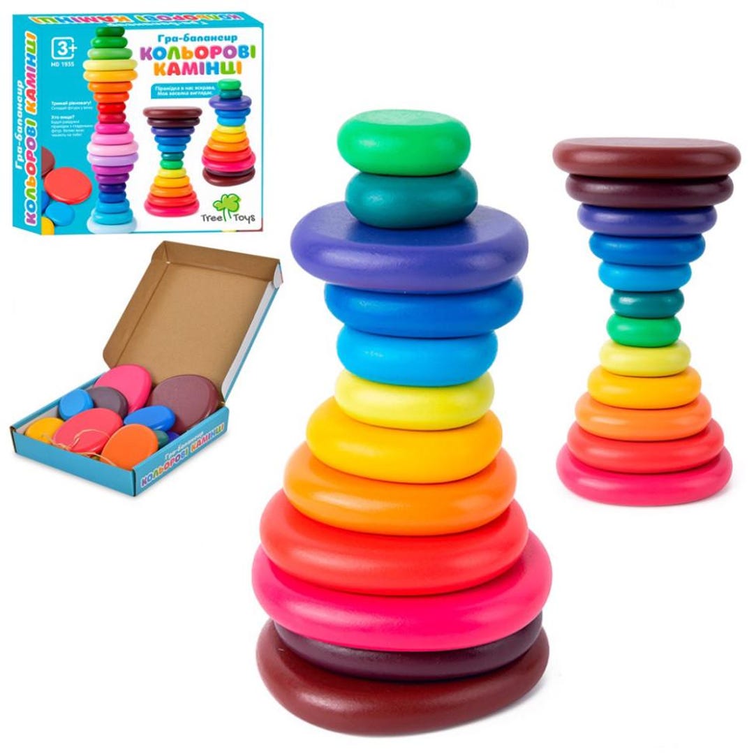 Wooden Balance Toy Stones – Montessori Balancing Game – Kids Wooden ...
