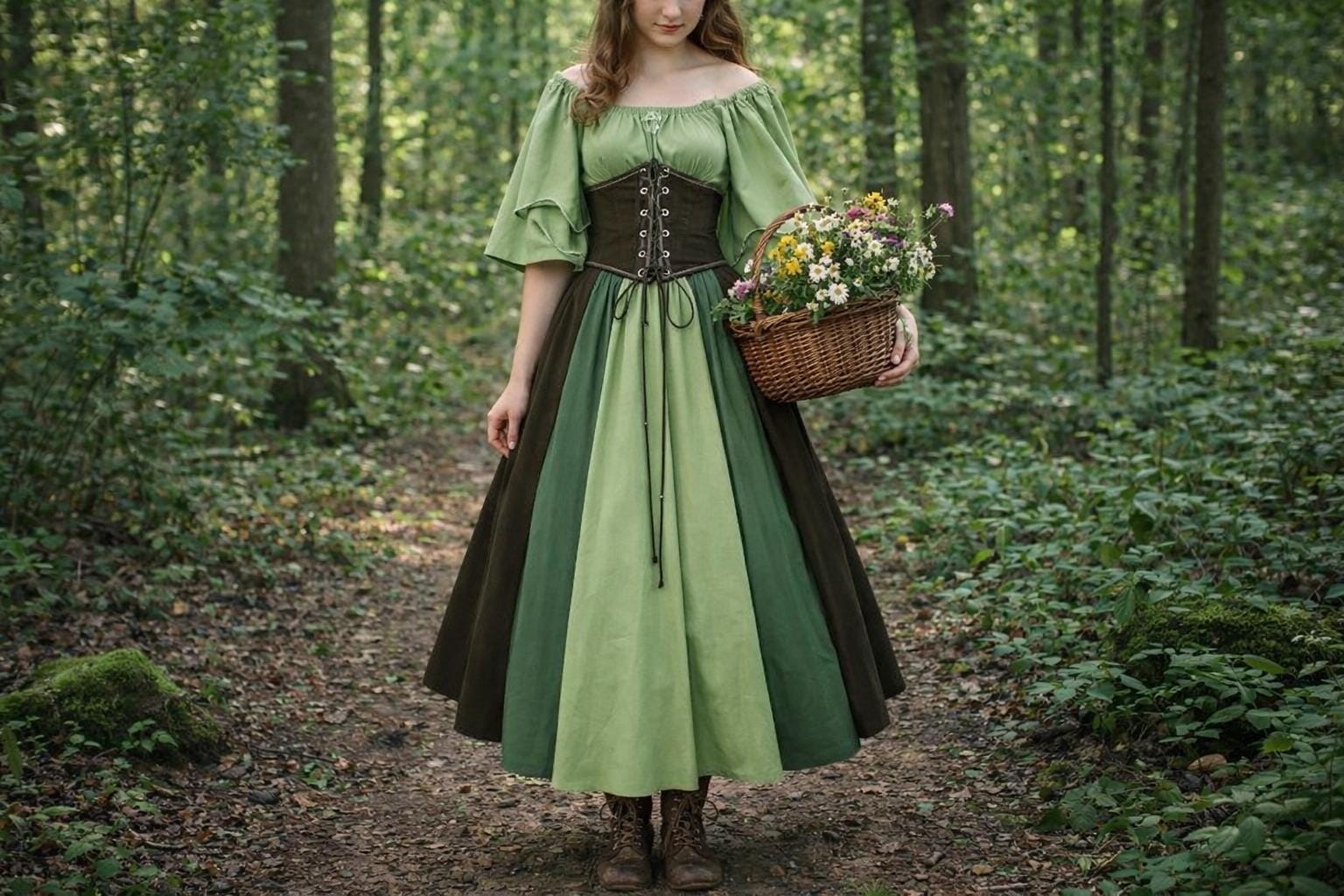 Green Fairy Dress Women