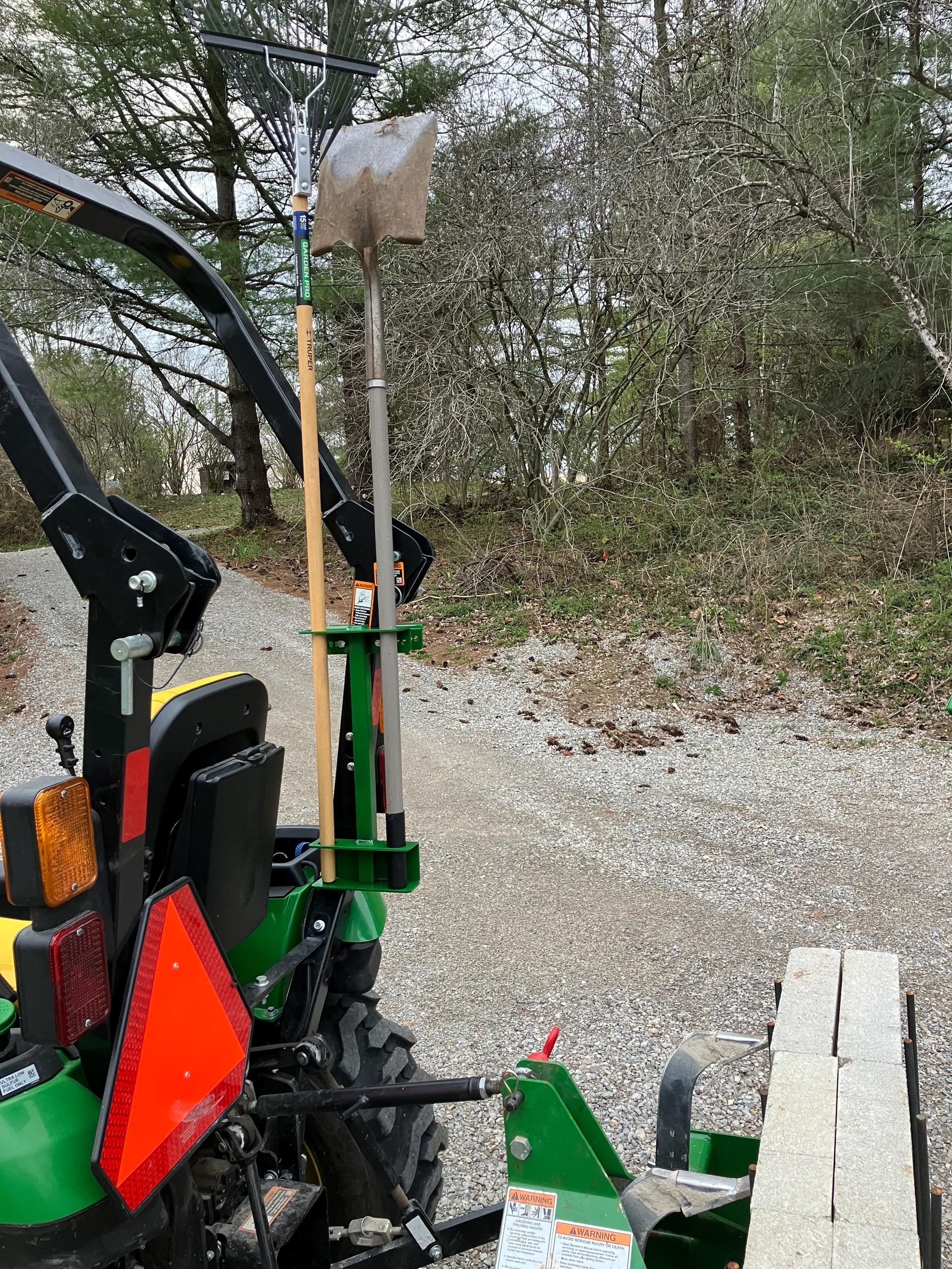 Gun Rack Rops Tractor Tractor Yard Tool Holder | John Deere, Kubota ROPS or Loader Mount Rack ...