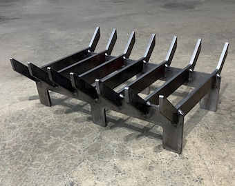 Heavy-Duty Steel Fireplace Fire Grate | Custom & Standard Sizes