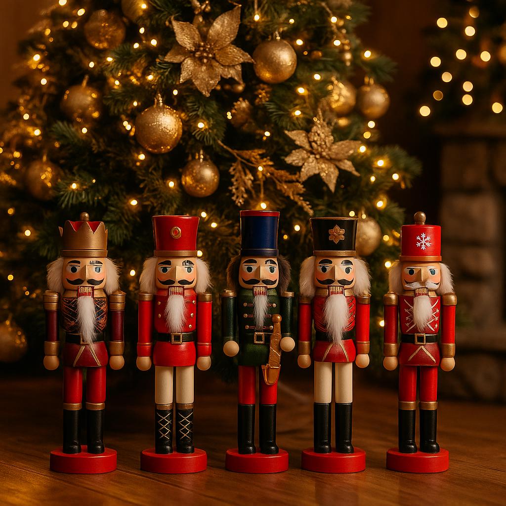 Figurine Casse-Noisette En Bois 30cm - Décoration Noël, Bureau, école - Mécanisme Bouche Mobile