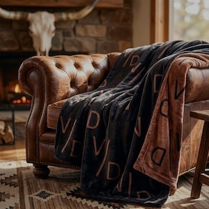Custom Ranch Brand Throw Blanket | The Ranch House Favorite image 1