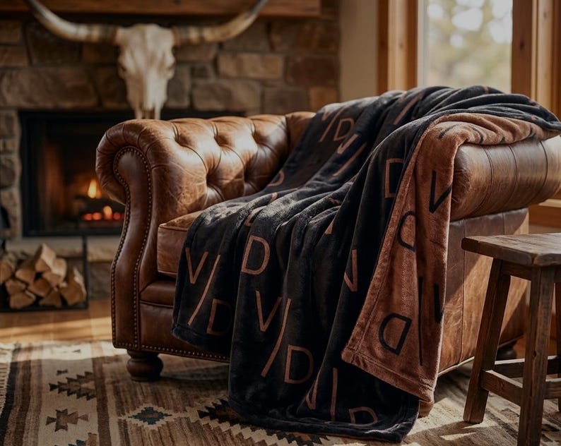 Custom Ranch Brand Throw Blanket | The Ranch House Favorite image 1