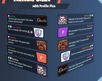 Twitch Chat Widget mit Charakteren | Profilbilder | StreamElements | Alle Obs
