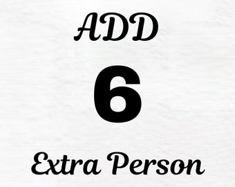 Add 6 Extra Person or Pet to Your Custom Portrait Order