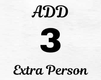 Add 3 Extra Person or Pet to Your Custom Portrait Order