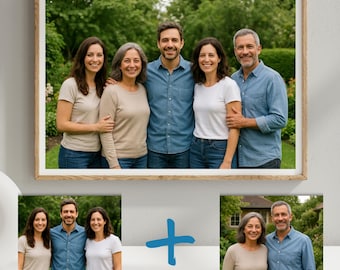 Add Person to photo, Realistic Merge Of Different Photos, Combine Family Photo Merge, Add Loved One to Photo, Add Deceased People To Photo