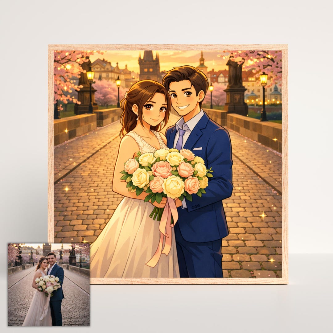 Personalized Anime Portrait Gift, Custom Anime Drawing From Photo, Best ...