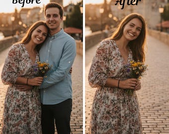 Eliminar persona de una foto, eliminación de persona de una imagen, manipulación de fotos, retoque de fotos, combinar fotos, servicio de edición de fotos (digital)