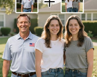 Add Person to photo - Custom Photo Merge - Personalized Sympathy Gift