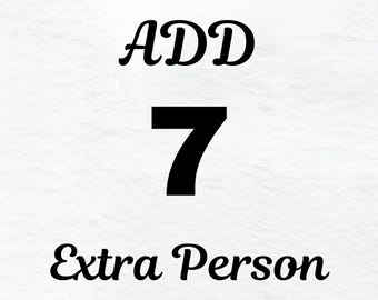 Add 7 Extra Person or Pet to Your Custom Portrait Order