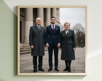 Combine fotos en una: agregue un ser querido a la foto desde imágenes separadas / Imagen conmemorativa personalizada / Regalo de condolencia personalizado