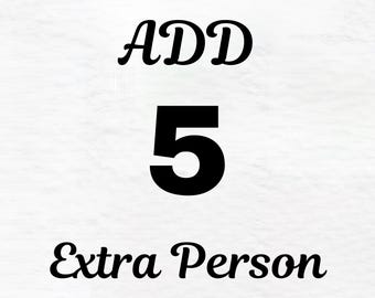 Add 5 Extra Person or Pet to Your Custom Portrait Order