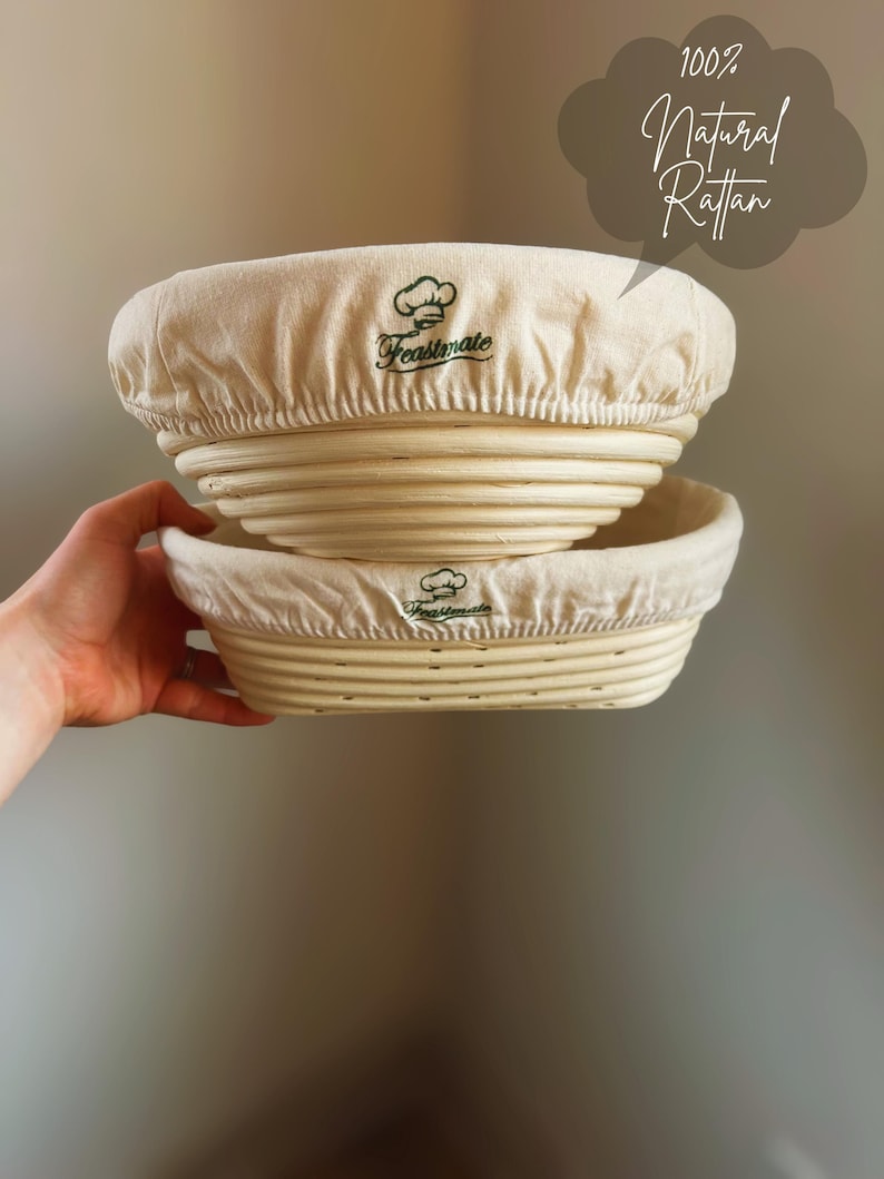 Sourdough Starter Kit | Bread Lame, Rattan Basket, Jar - Mothers Day, Kitchen Decor, Bakers Gift image 5