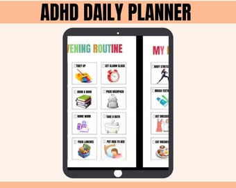 ADHD Planner for Adults: Daily & Weekly Organizer (Printable PDF)