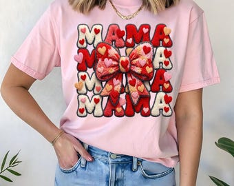Mama Valentine Faux Yarn Shirt