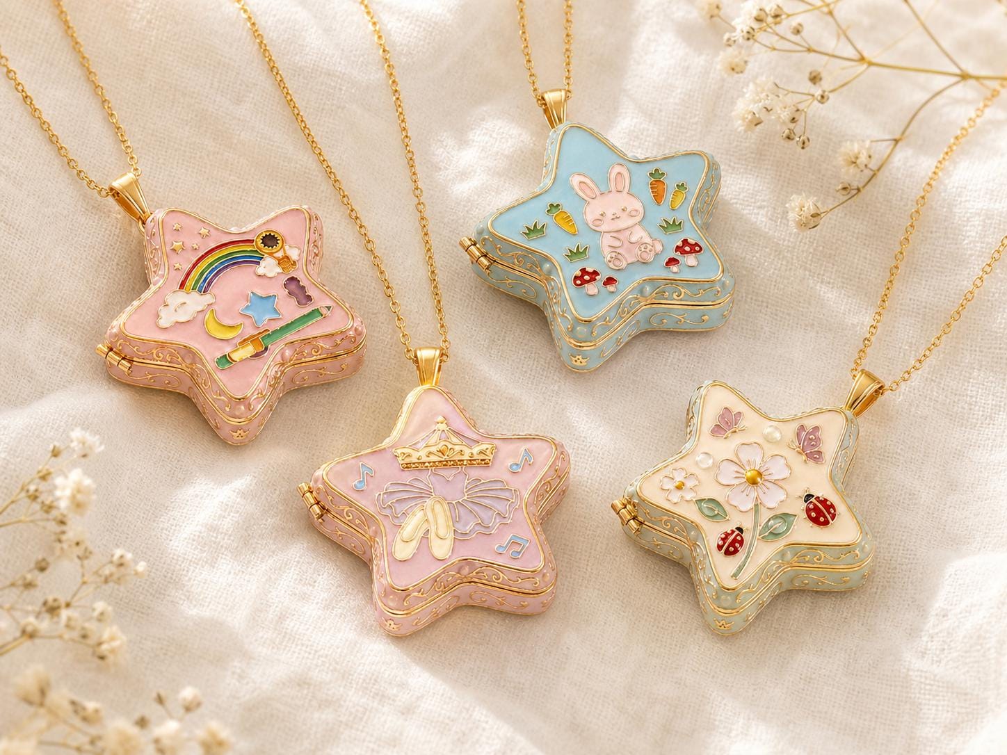 Bunny Diamond Necklace - Etsy