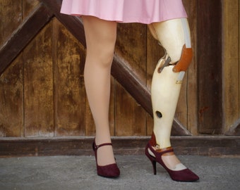 Cute German Womens Flower Power Prosthetic Leg Above Knee 