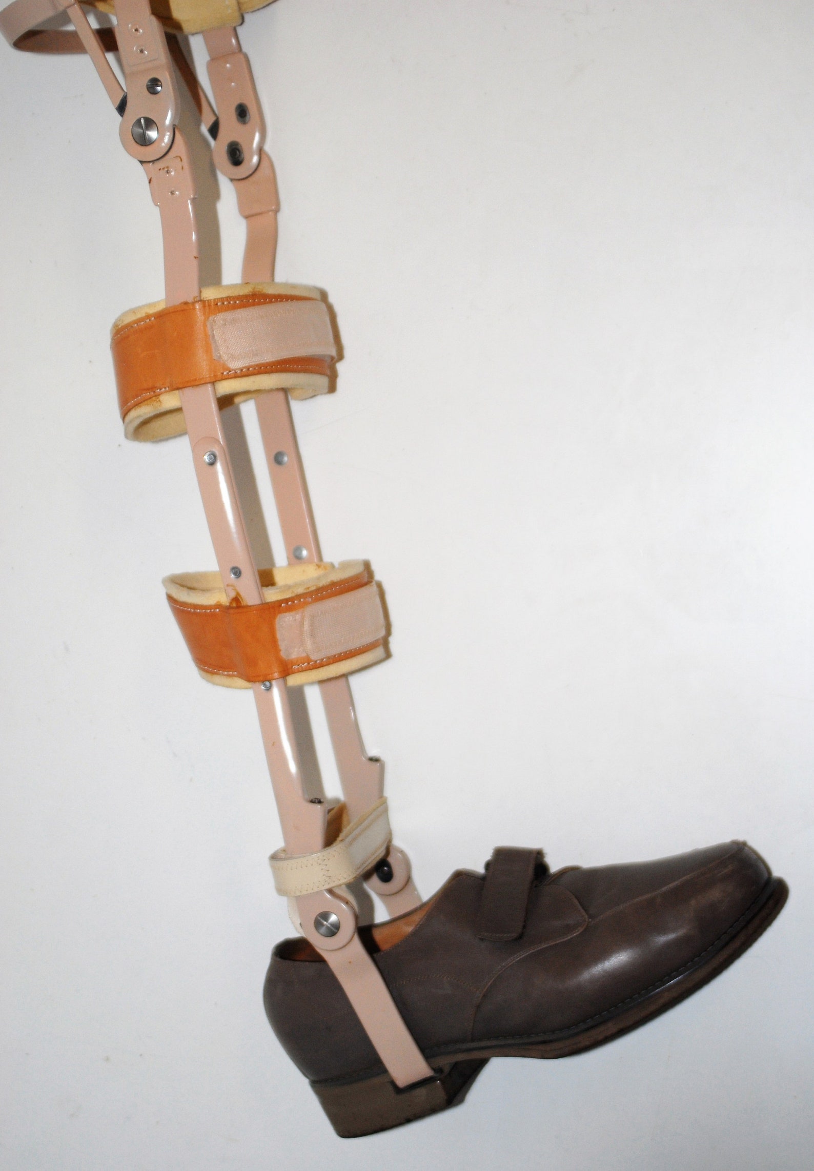 Vintage rare large mens metal leather swiss lock KAFO polio Etsy