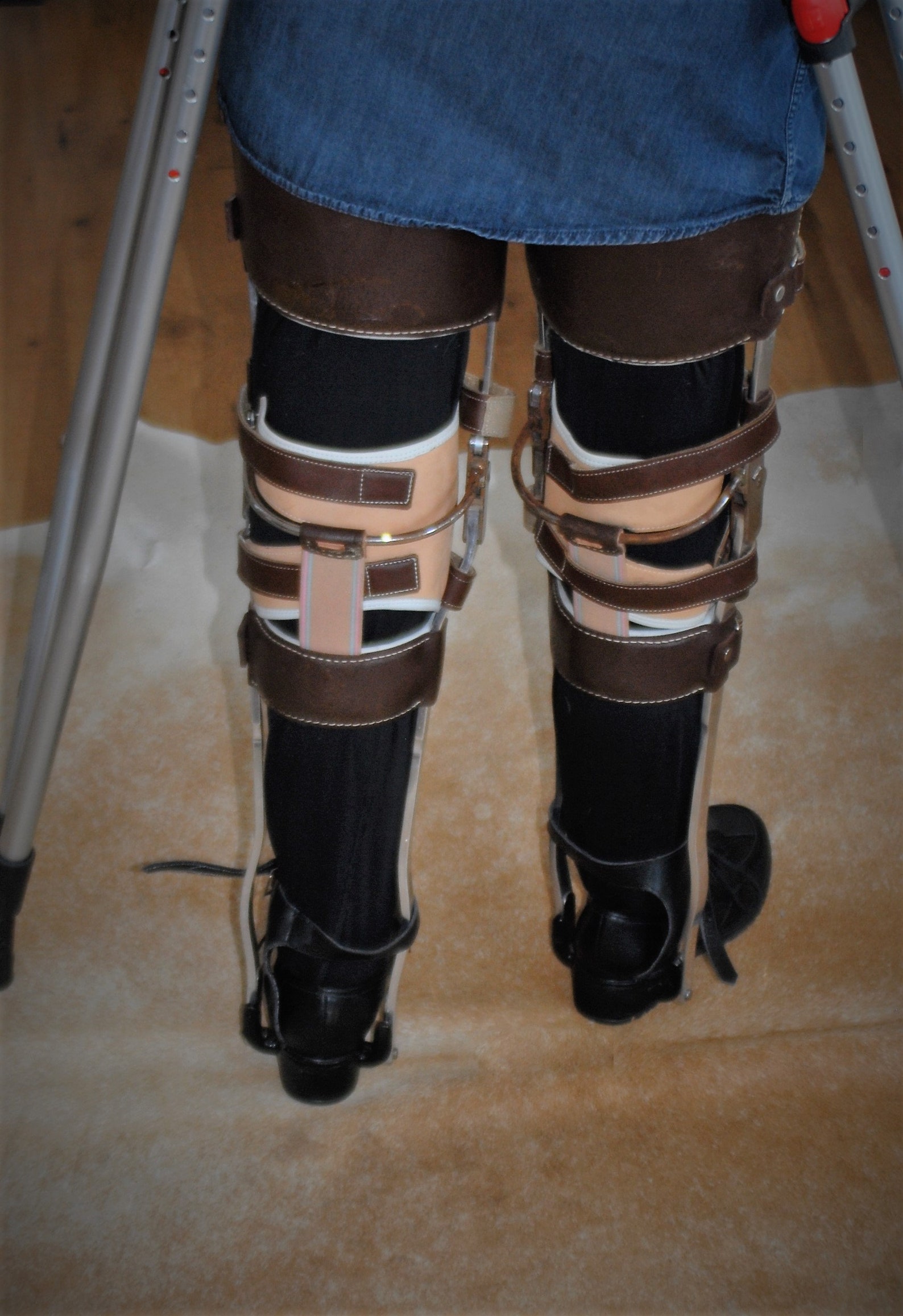 Vintage 1990 rare womens metal leather kafo polio leg brace Vintage 1990 rare womens metal leather KAFO polio leg brace | Etsy