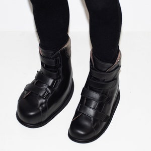 Extremely Bulky Rigid Orthopedic Shoes Boots Right Clubfoot