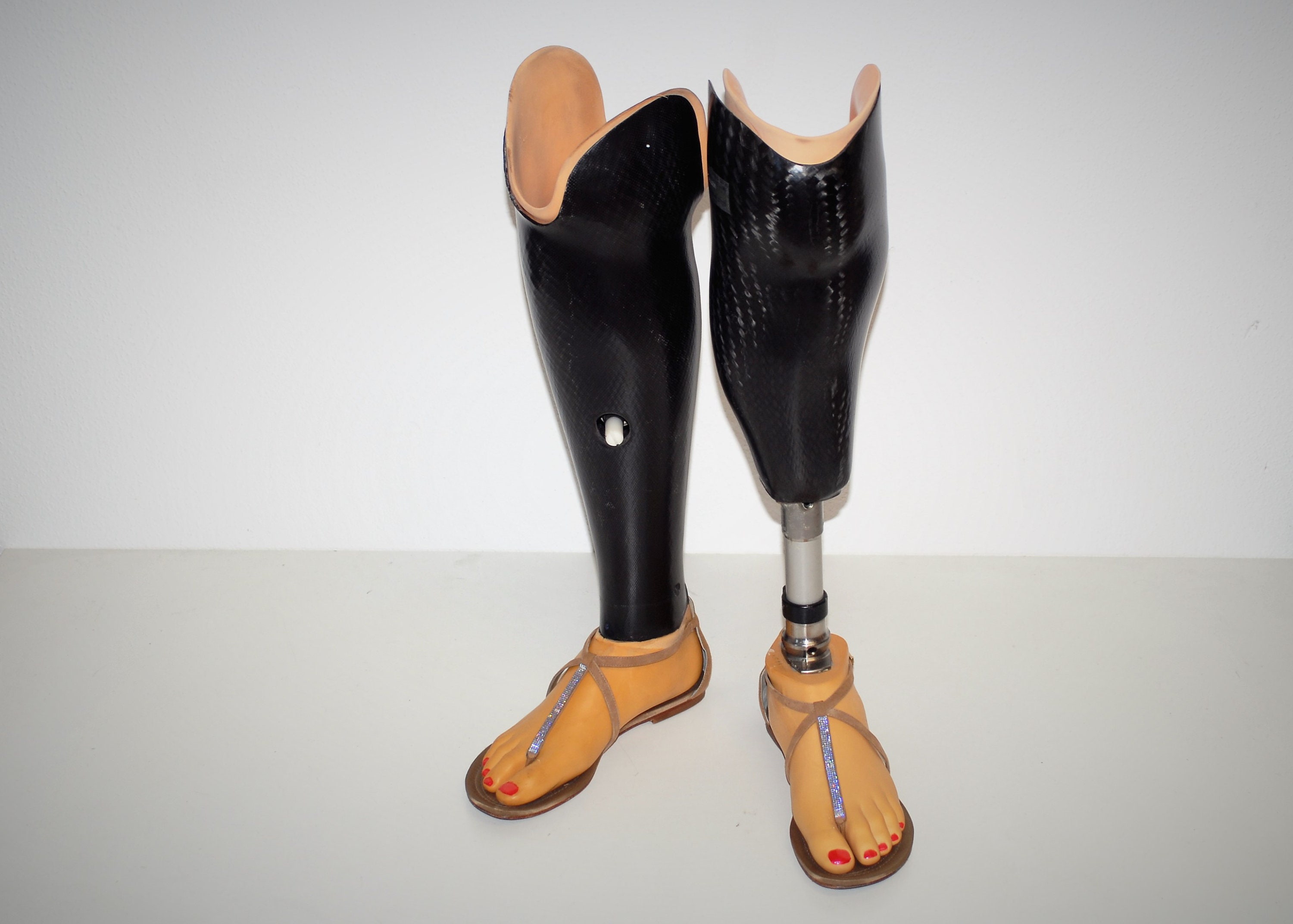 100% Silicone Prosthetic Leg Skin Cover - BK Below Knee Amputees