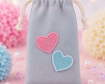 Kawaii Drawstring Gift Bag, Jewelry Pouch, Mini Makeup Purse, Favor bag
