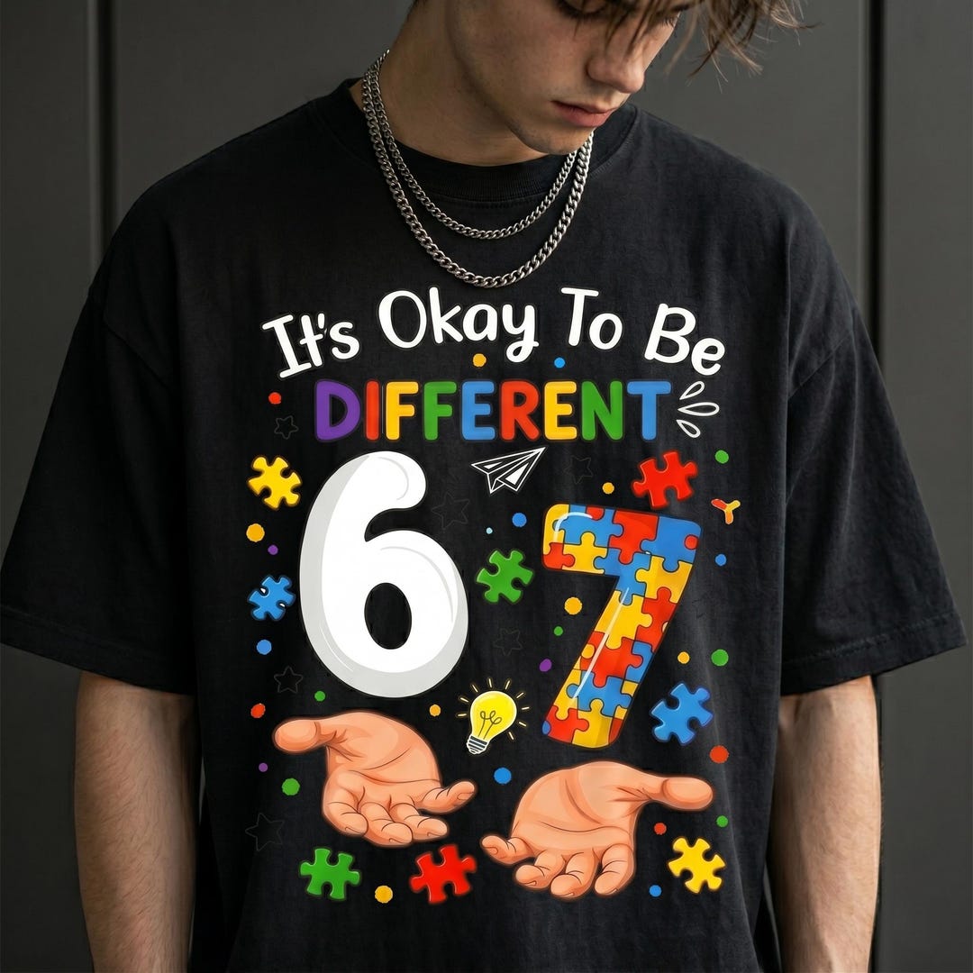 Six Seven 67 Autism Awareness PNG SVG | Autism Shirt Design | Men Women ...