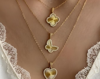 18k Gold Plated Waterproof Necklace, Gold Plated Stainless Steel Necklace, Tarnish Resistant Necklace for Women, Jewelry Gift for her, gifts