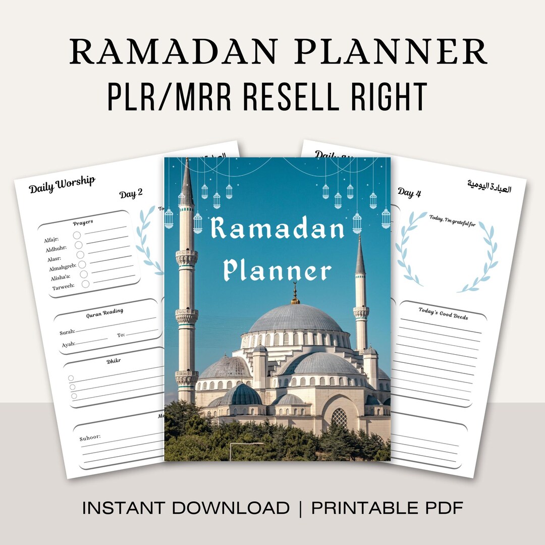 Printable Ramadan Planner 2026 | Daily Salah Tracker, Quran Reading ...