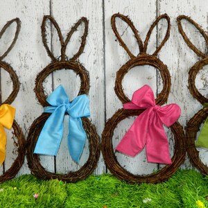 Original Bunny Wreath Spring Wreath Easter Decoration Large or Mini Bunny Wreath image 3