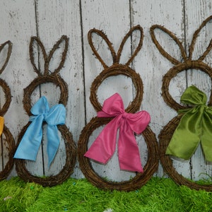 Original Bunny Wreath Spring Wreath Easter Decoration Large or Mini Bunny Wreath image 5