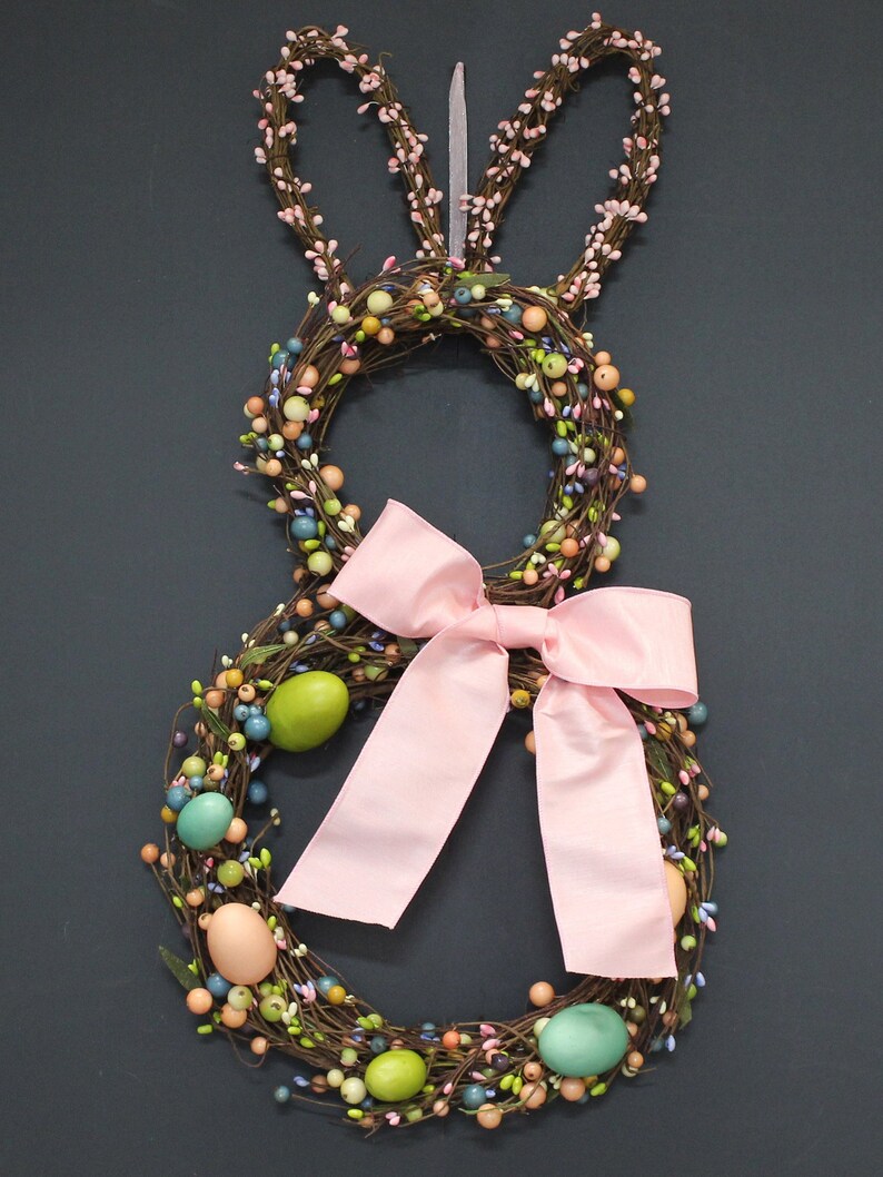 Easter Wreath Bunny Wreath Spring Wreath Easter Etsy