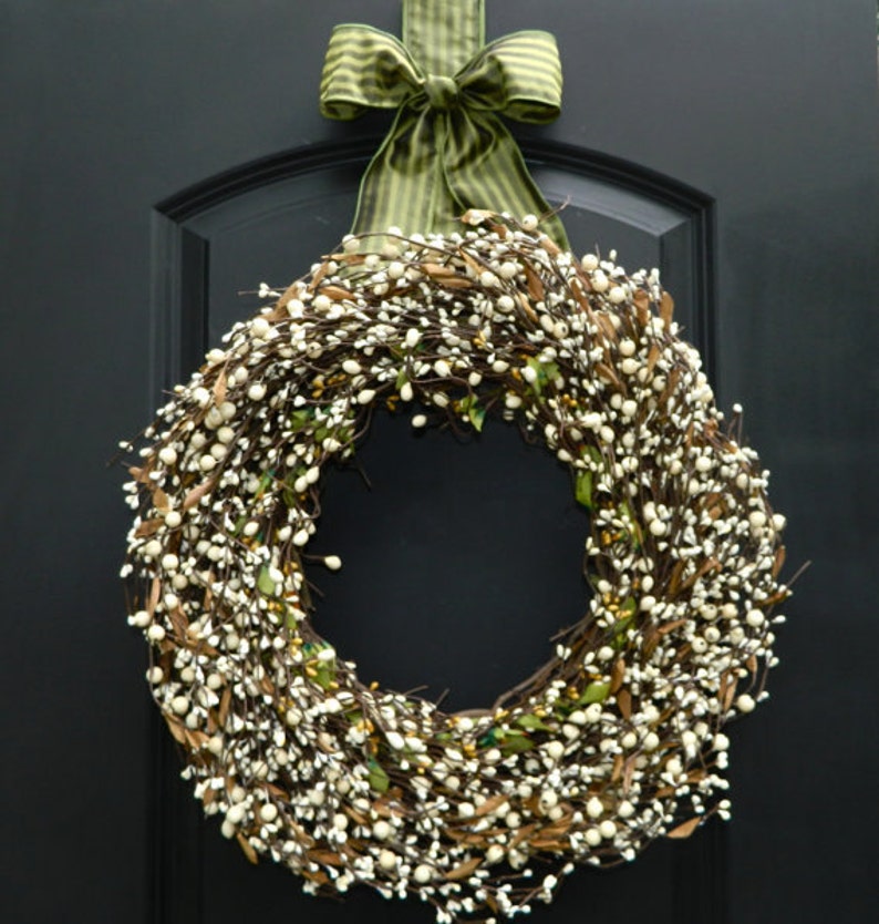 Bow Wreath Hanger Door Hangers Wreath Wraps Wreath Etsy