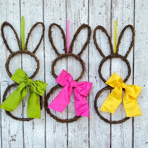 Original Bunny Wreath Spring Wreath Easter Decoration Large or Mini Bunny Wreath image 7